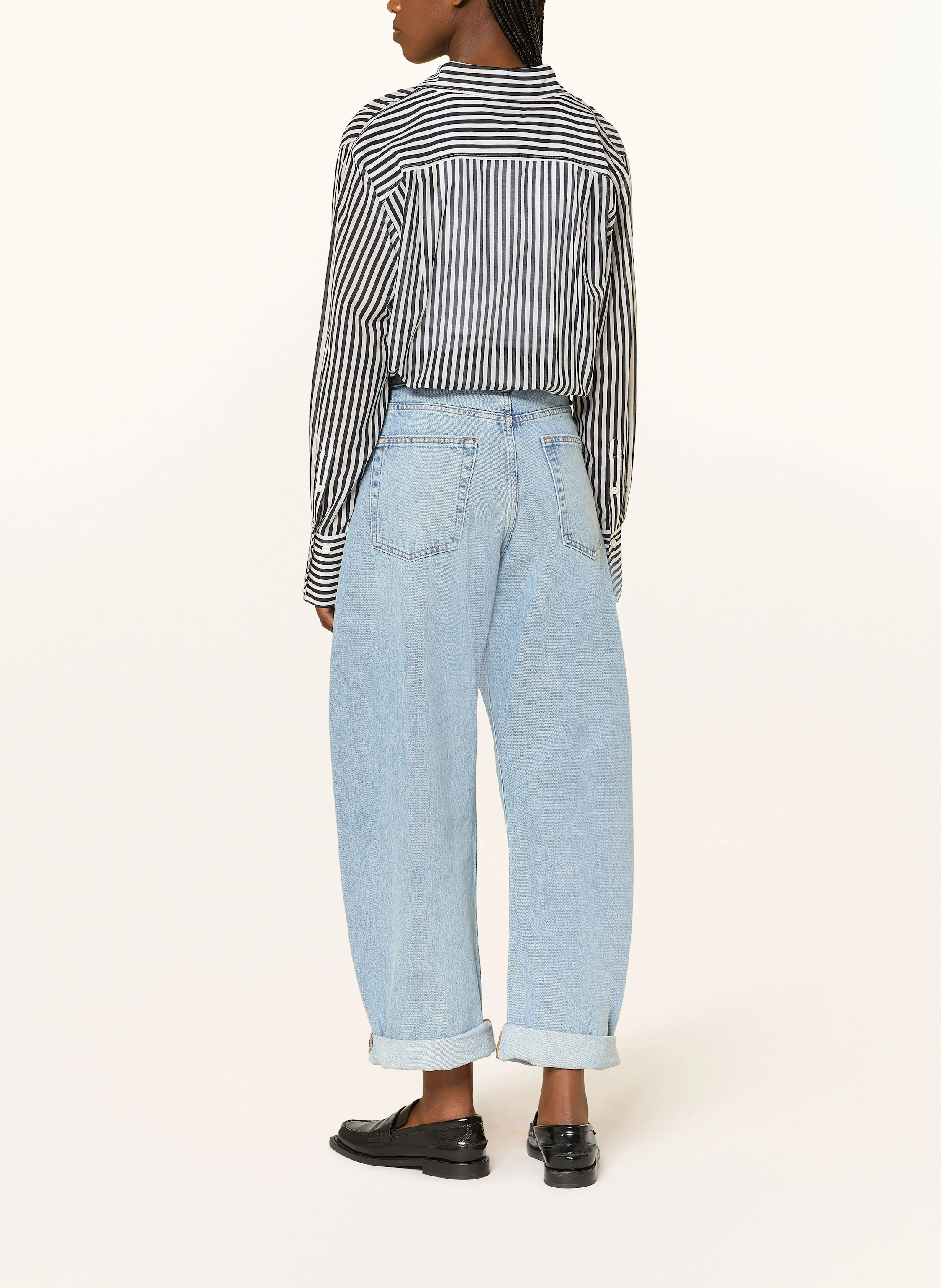 FRAME Oversized-Hemdbluse mit Seide