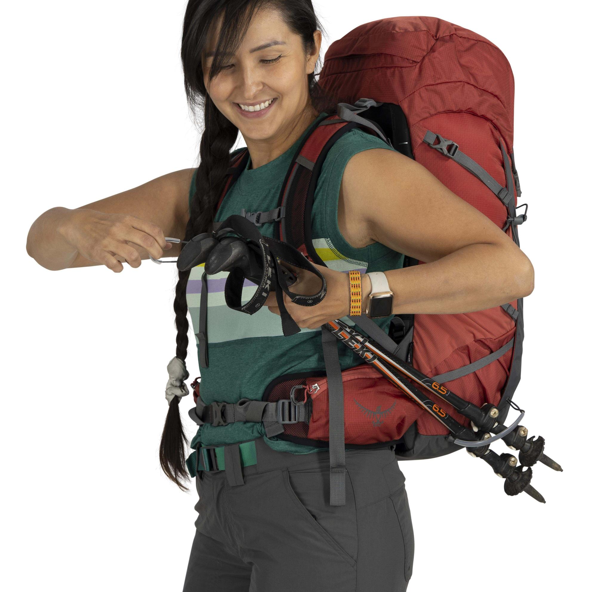 Osprey Tempest 33 Red pampas Coal Grey