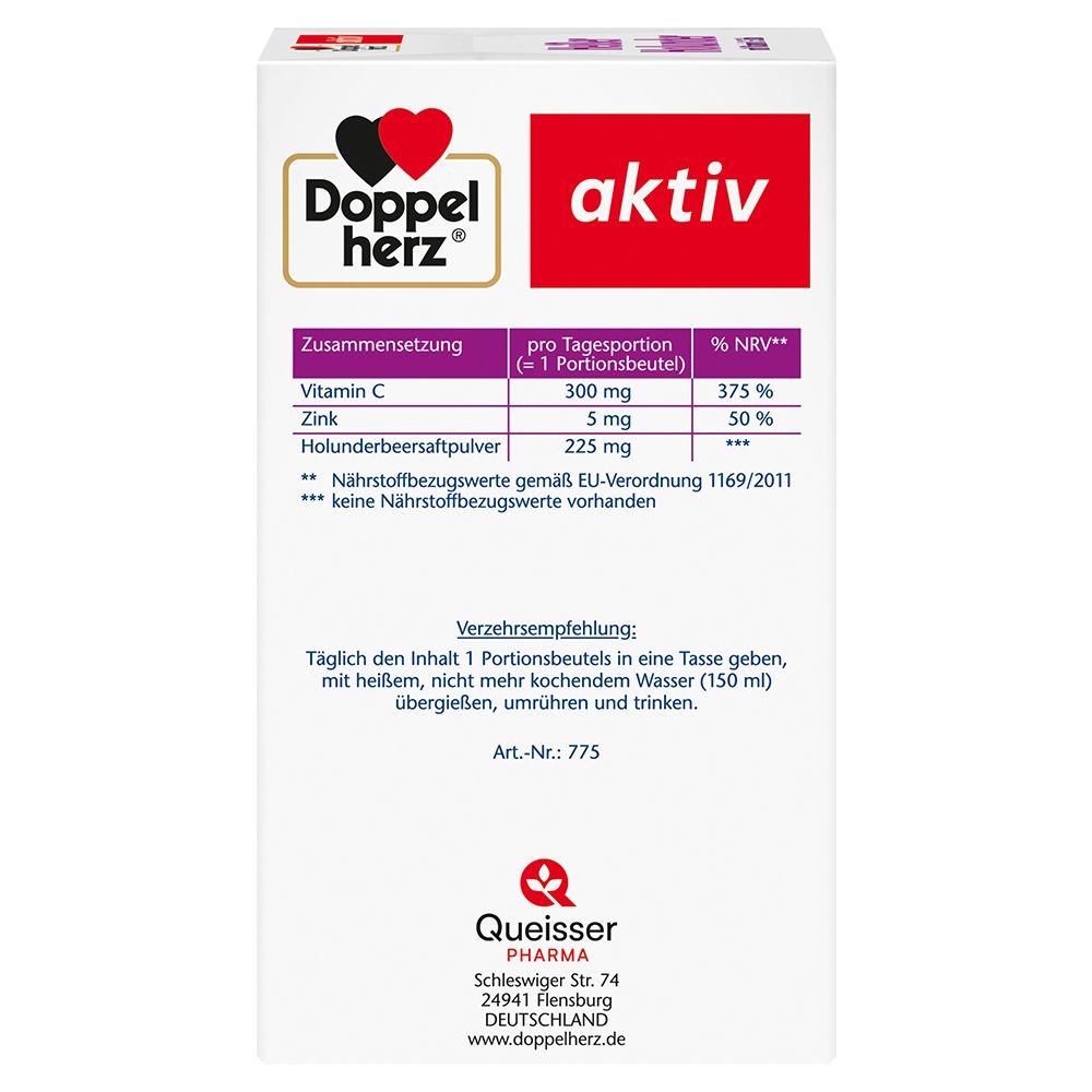 Doppelherz® aktiv Heißer Holunder mit Vitamin C + Zink