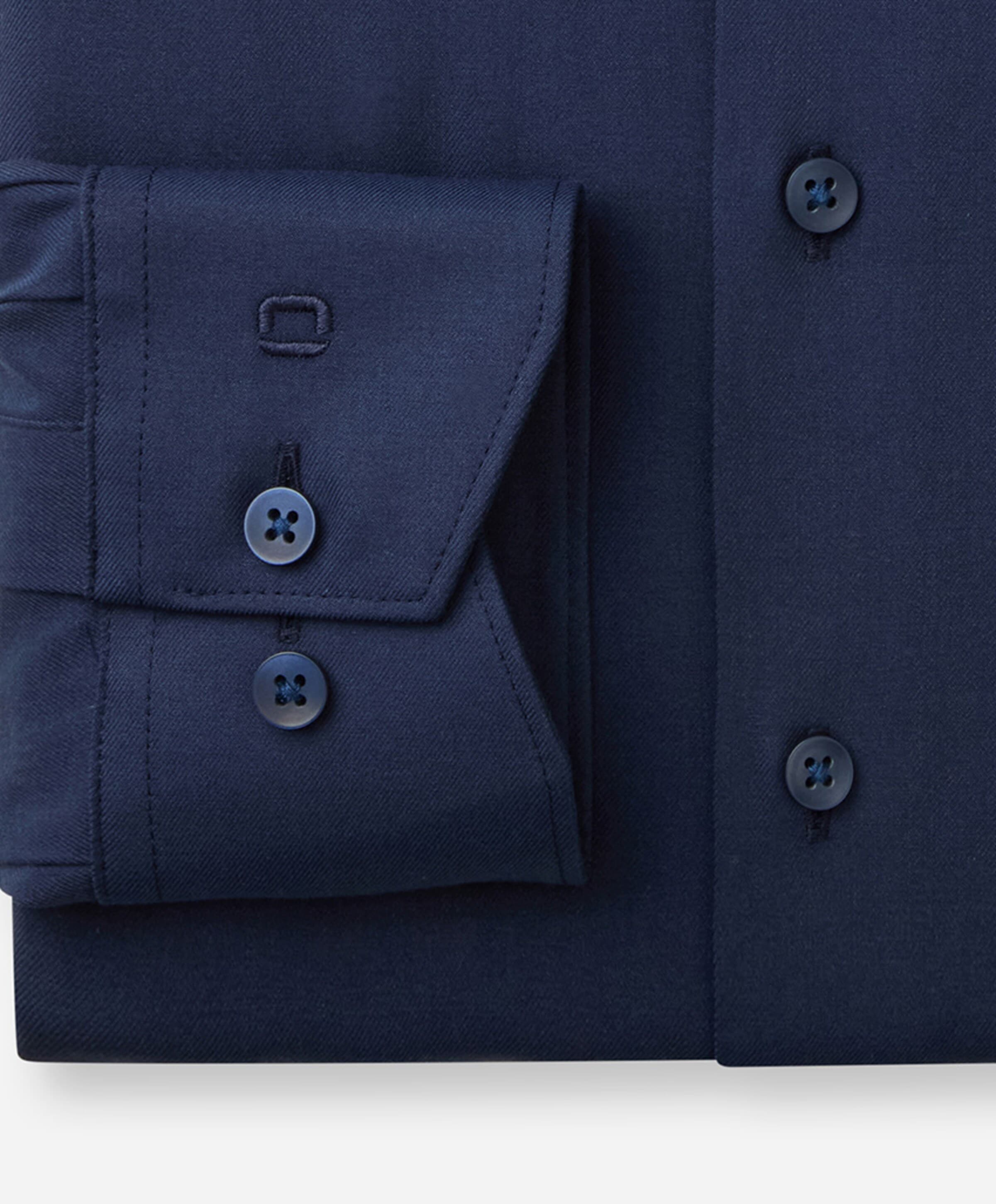 Olymp Modern fit Luxor Heren overhemd lange mouw blauw