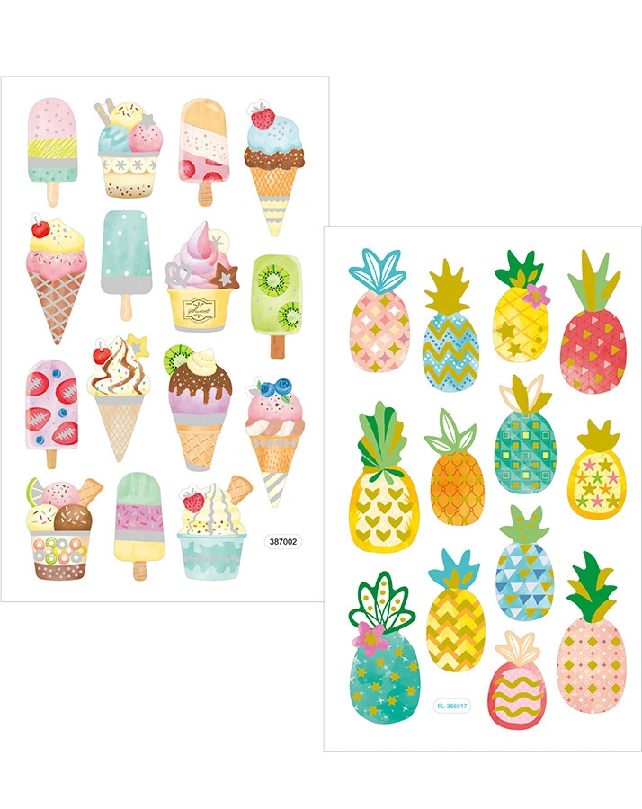 Soft-Sticker TROPICAL 28-teilig in bunt