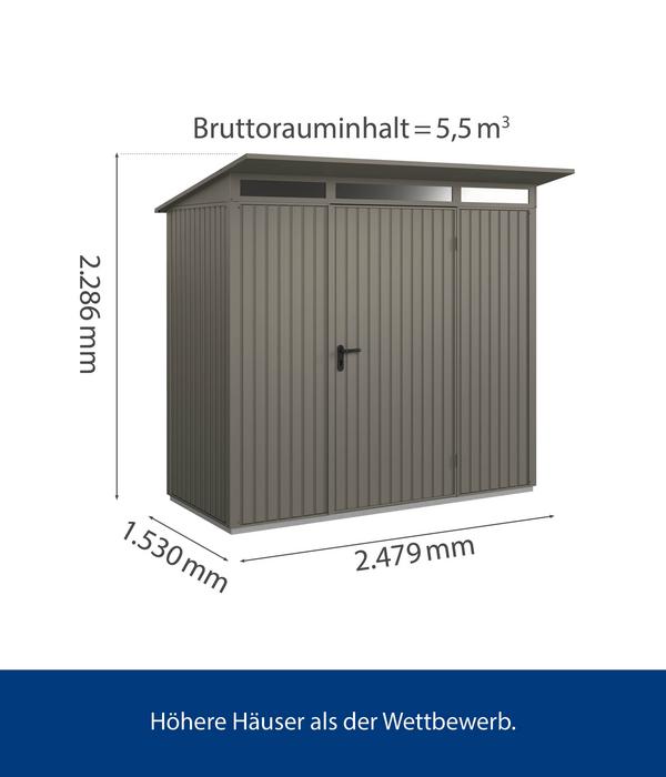 Hörmann Berry-Gerätehaus Classic-P Typ 1,