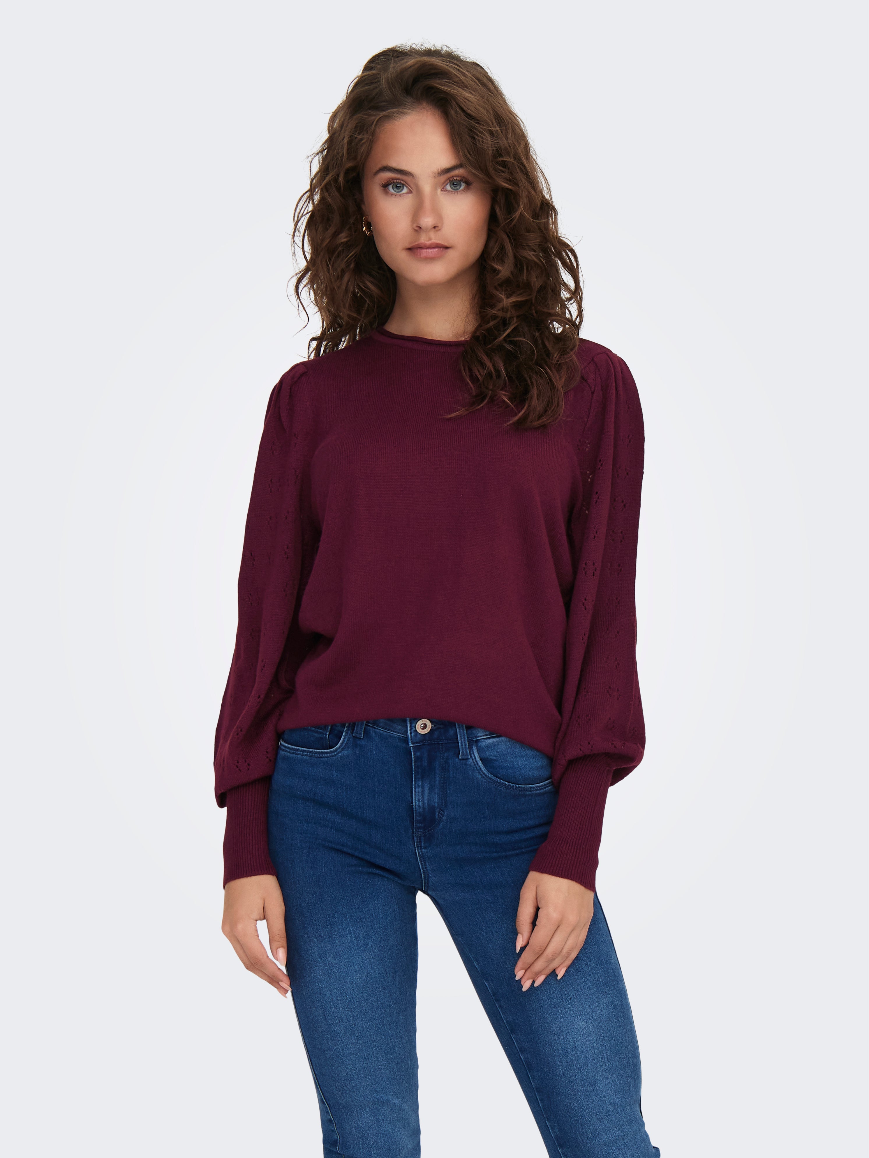 ONLMIRA Strickpullover Windsor Wine