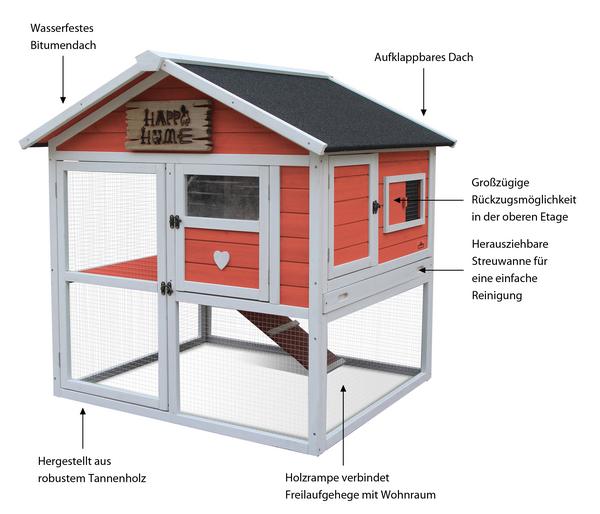 Dehner Lieblinge Nagerheim Castel, apricot,