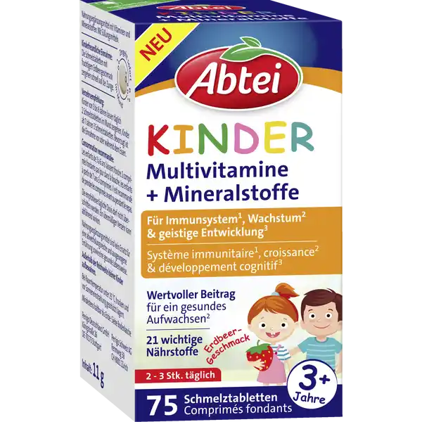 Kinder Multivitamine + Mineralstoffe Schmelztabletten
