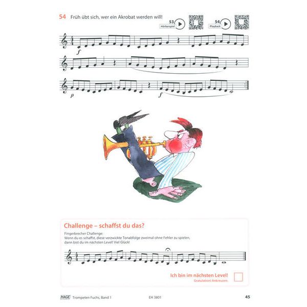 Hage Musikverlag Trompeten Fuchs 1