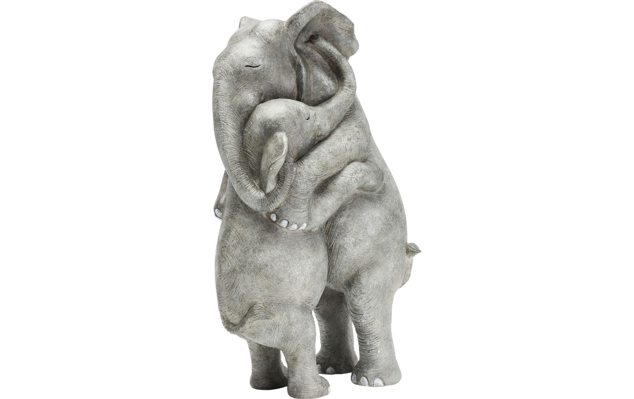 Dekofigur Elephant Hug GrauDeko-Objekt