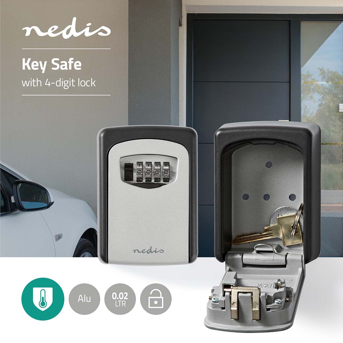 Nedis KEYCC01GY Kluis
