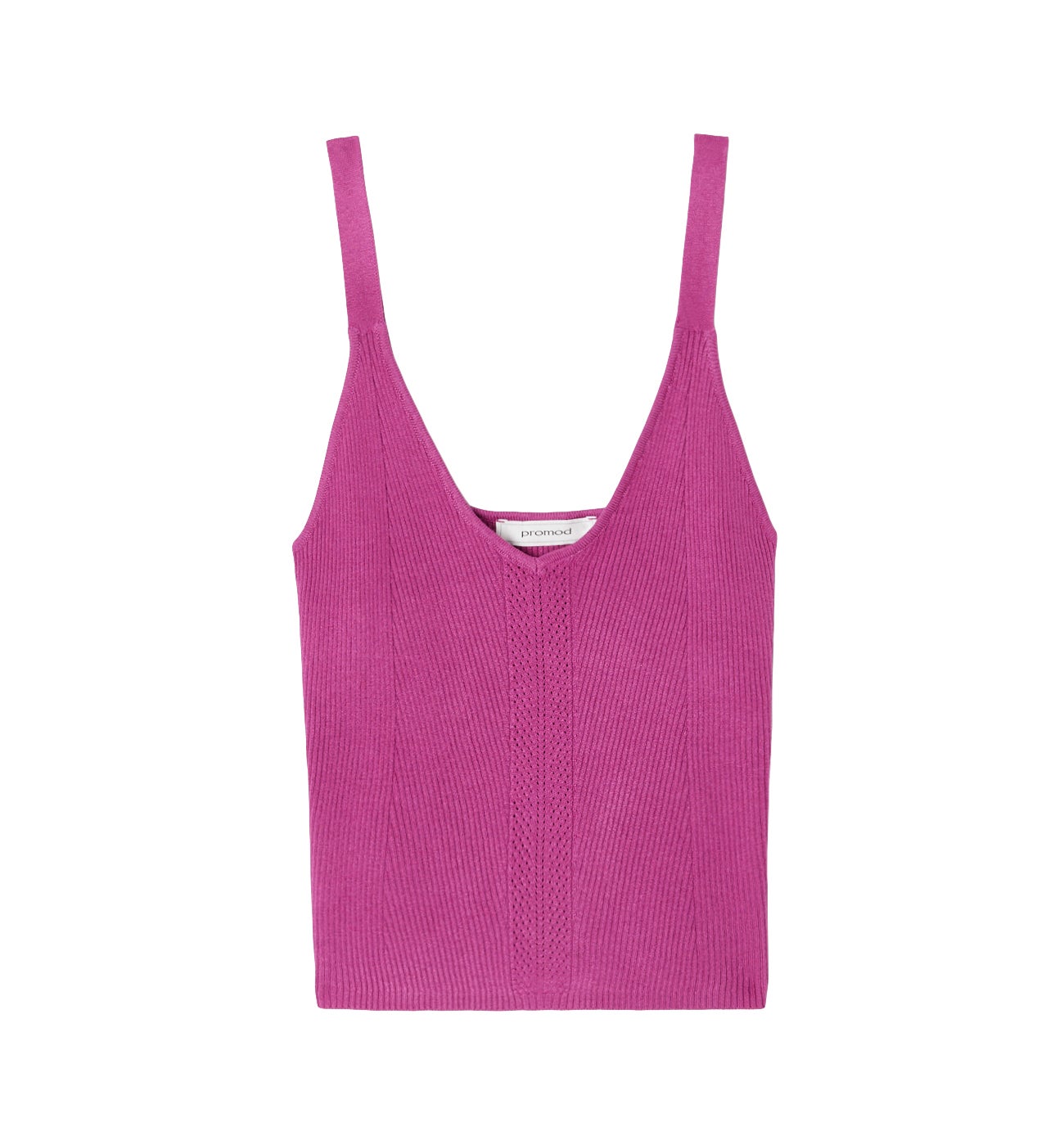 Crop top en tricot fin - Cassis