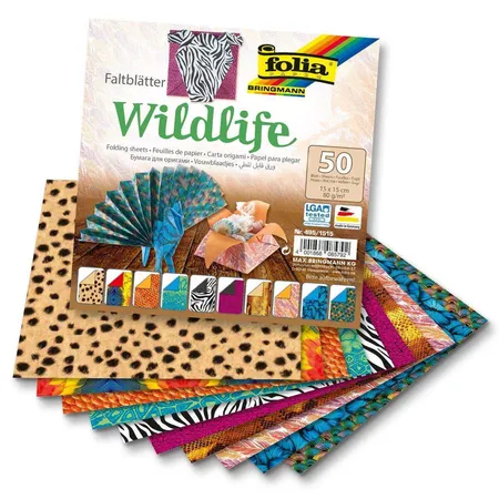 Folia Faltblätter Wildlife 15 x 15 cm