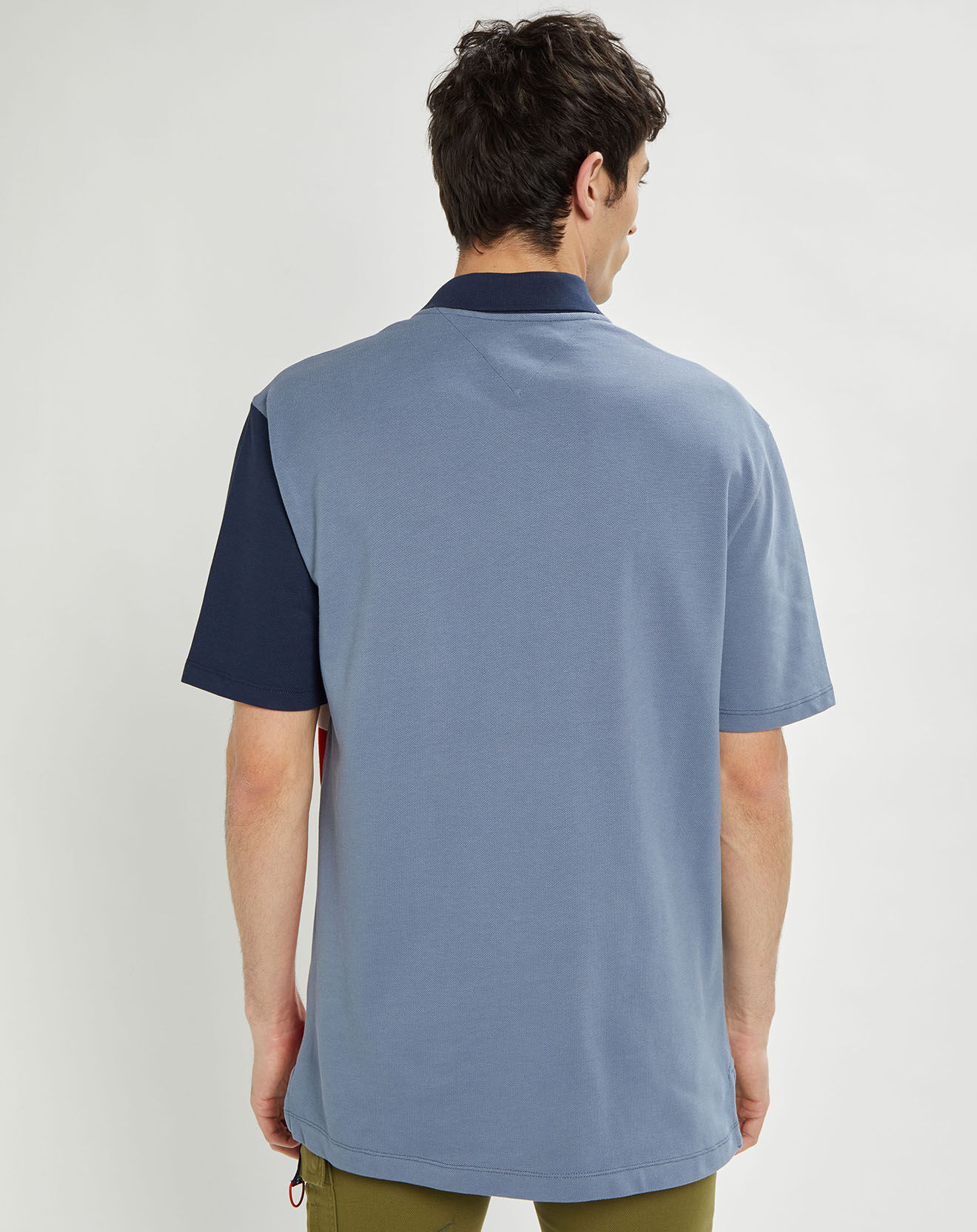 Tommy Jeans Polo Colorblock bleu/rouge/blanc