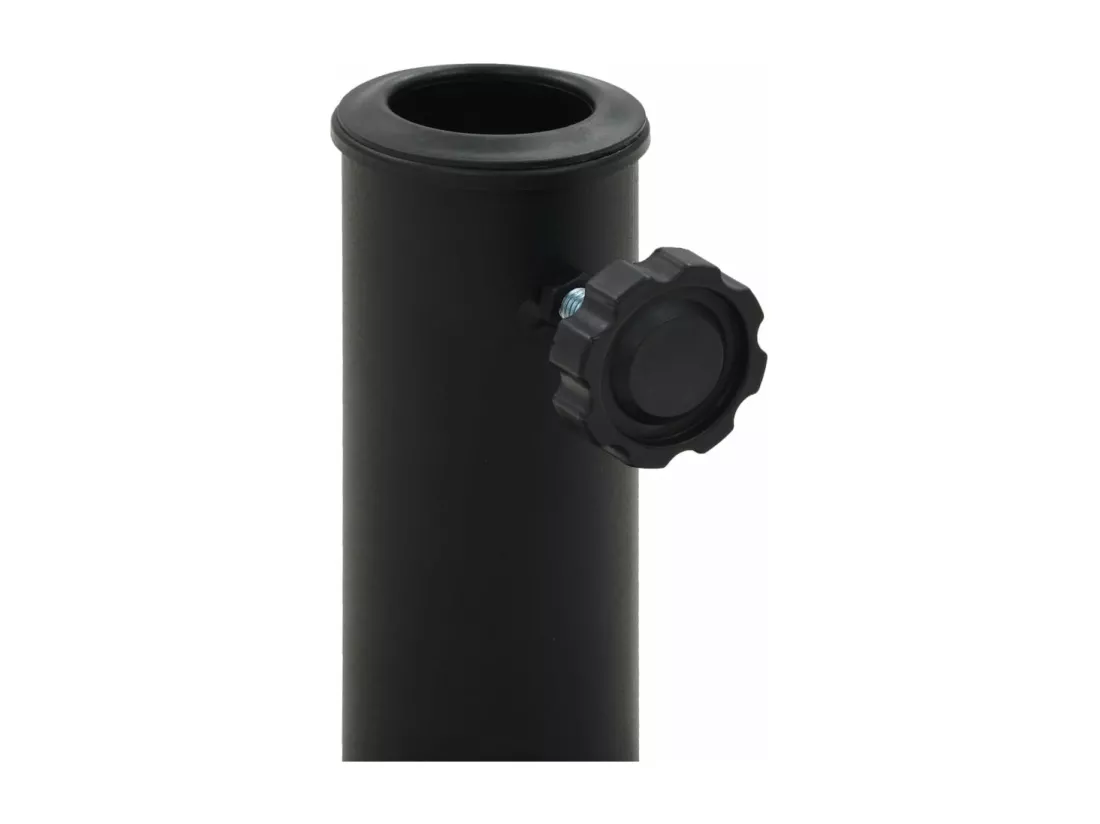 Pied base socle demi-rond résine noire 60 x 60 x 35 cm 2202093