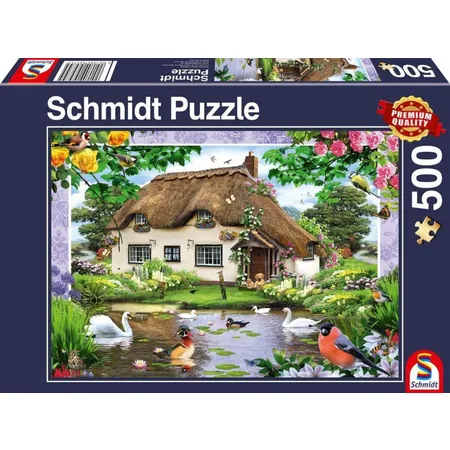 Schmidt Spiele Puzzle - Romantisches Landhaus, 500 Teile