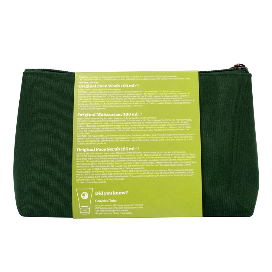 Bulldog Skincare Kit Washbag Original 4pcs