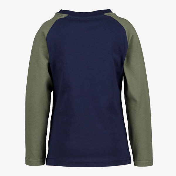 Unsigned jongens shirt blauw/groen met opdruk