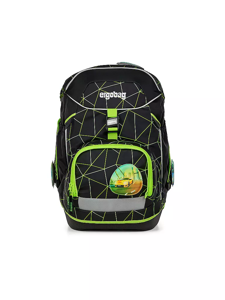 ERGOBAG Schultasche Set 6tlg Pack Cybär Race schwarz