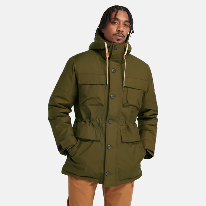 Parka impermeável Wilmington Expedition para homem, na cor verde.