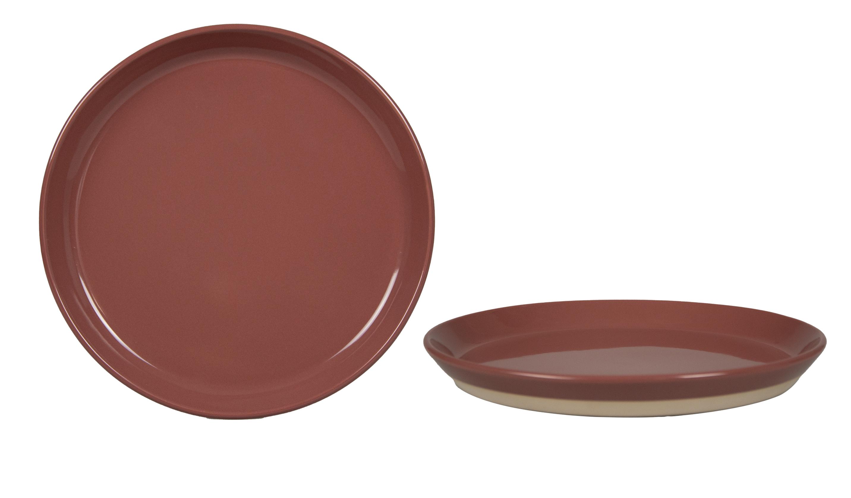 ASSIETTE PLATE NATURAL 25CM TERRACOTTA GRES