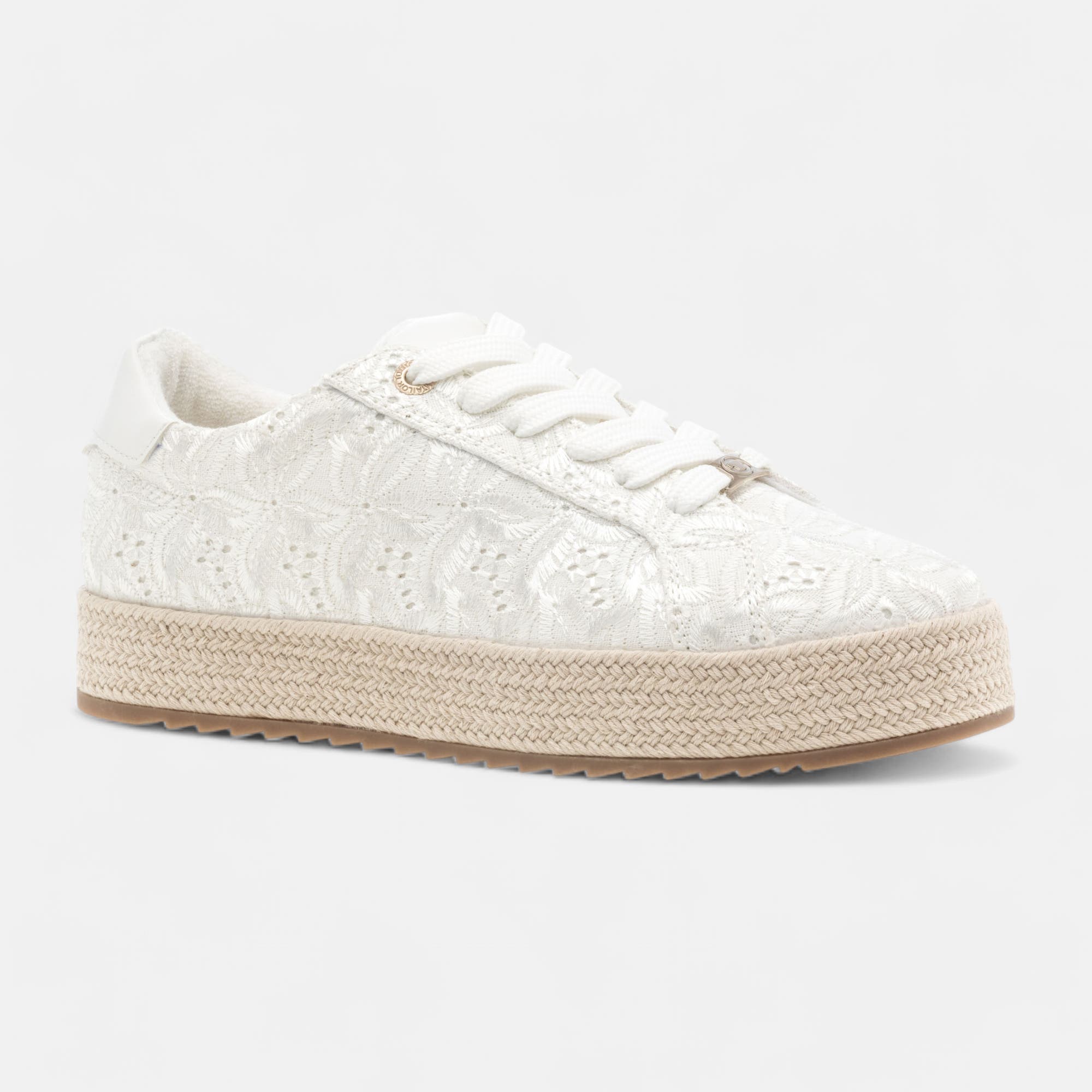 Baskets en toile Femme blanc