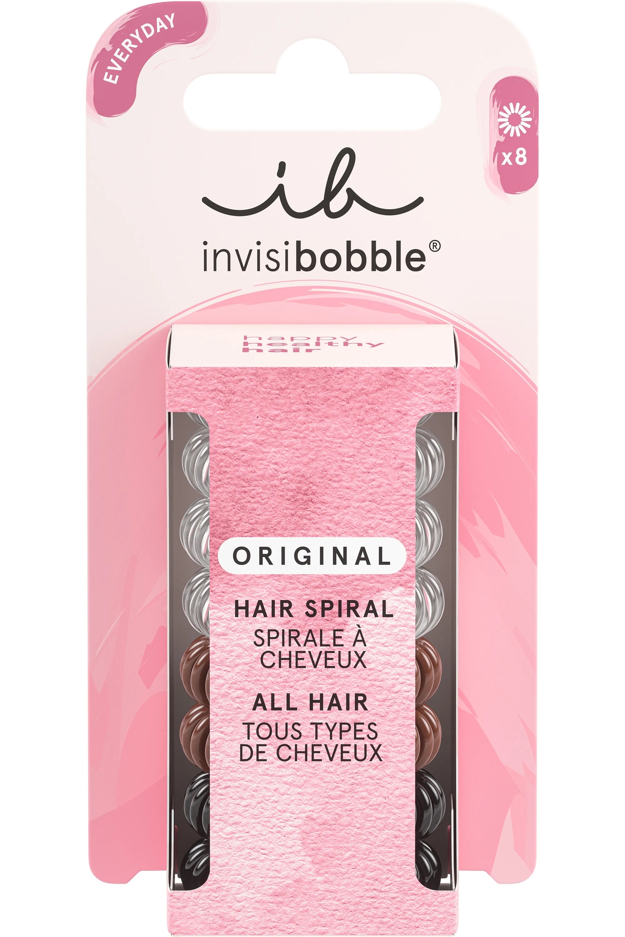 Invisibobble Coffret de 8 élastiques à cheveux Original