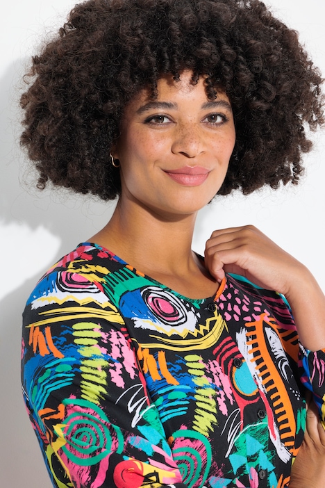 Kleid, Augen-Muster, Volants