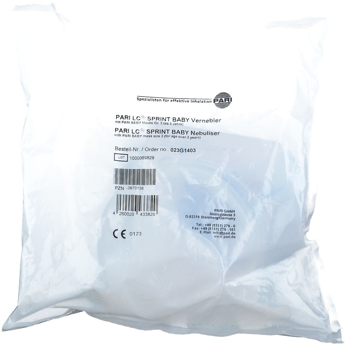 PARI LC SPRINT® BABY Vernebler Größe 3