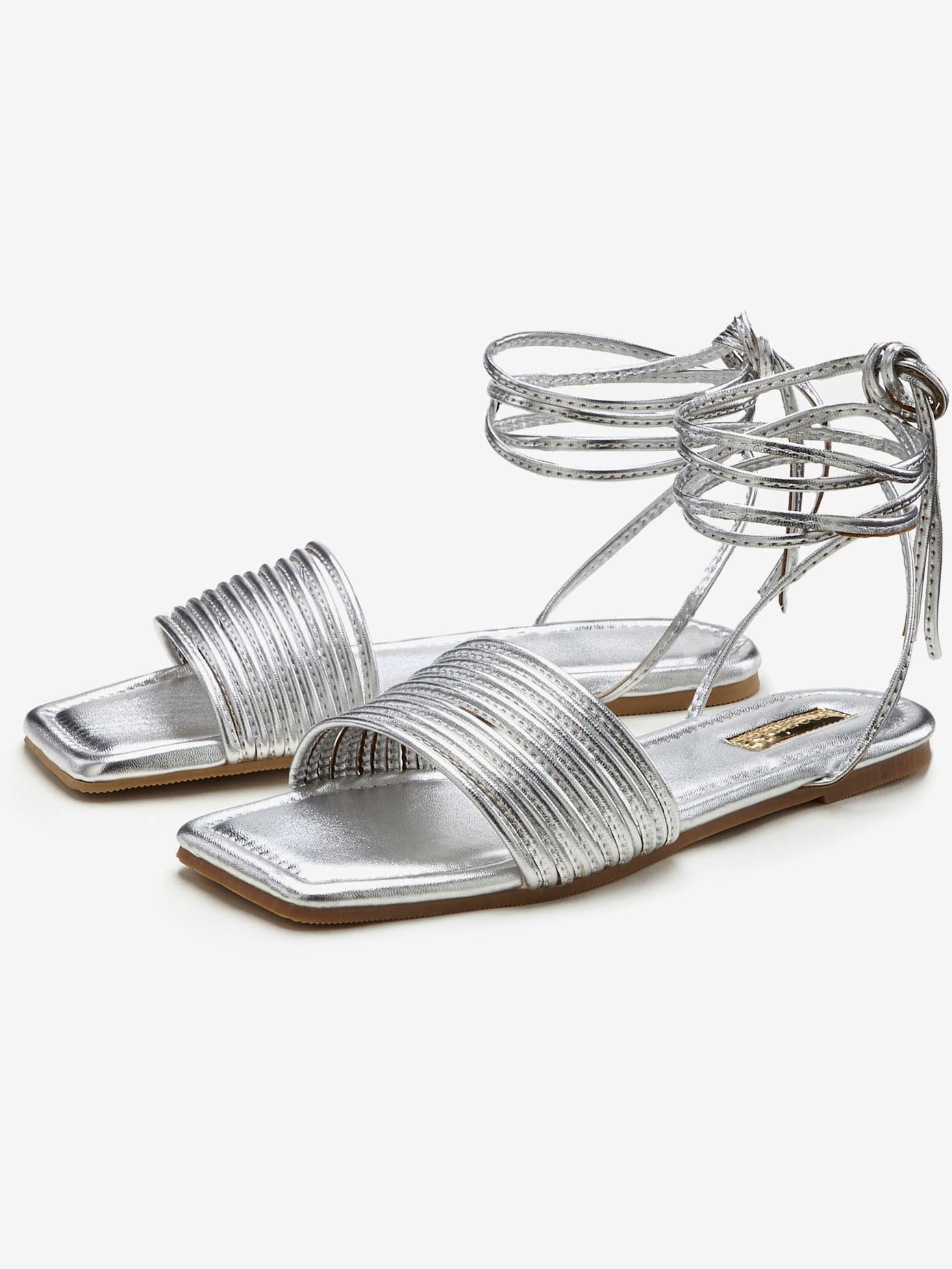 Sandales tendance avec laçage et voûte plantaire ultra-douce