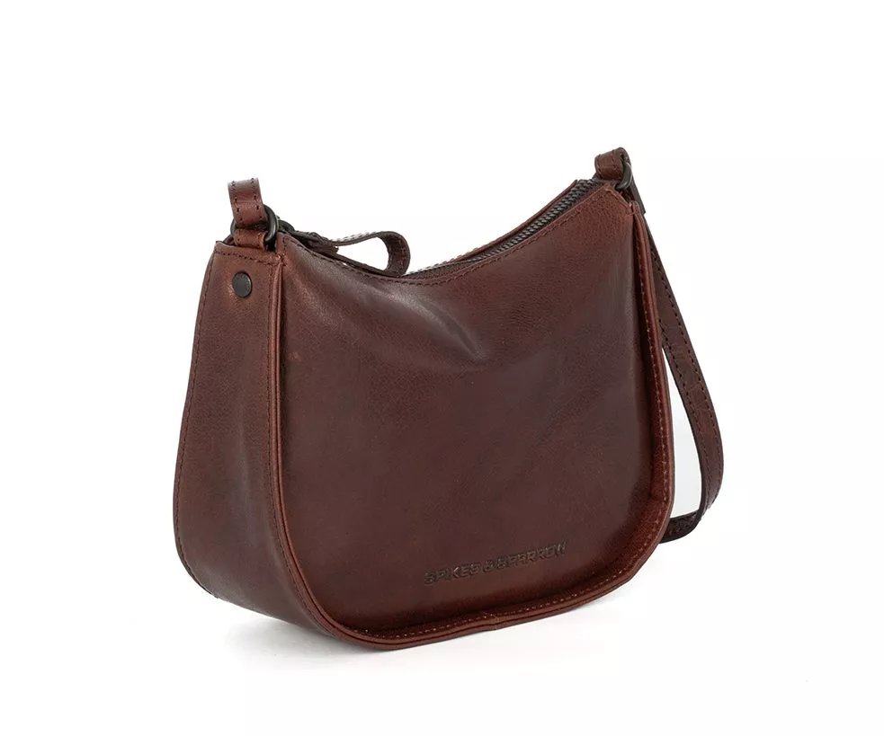 Spikes & Sparrow Emilie Crossbody Tas Dark Brown