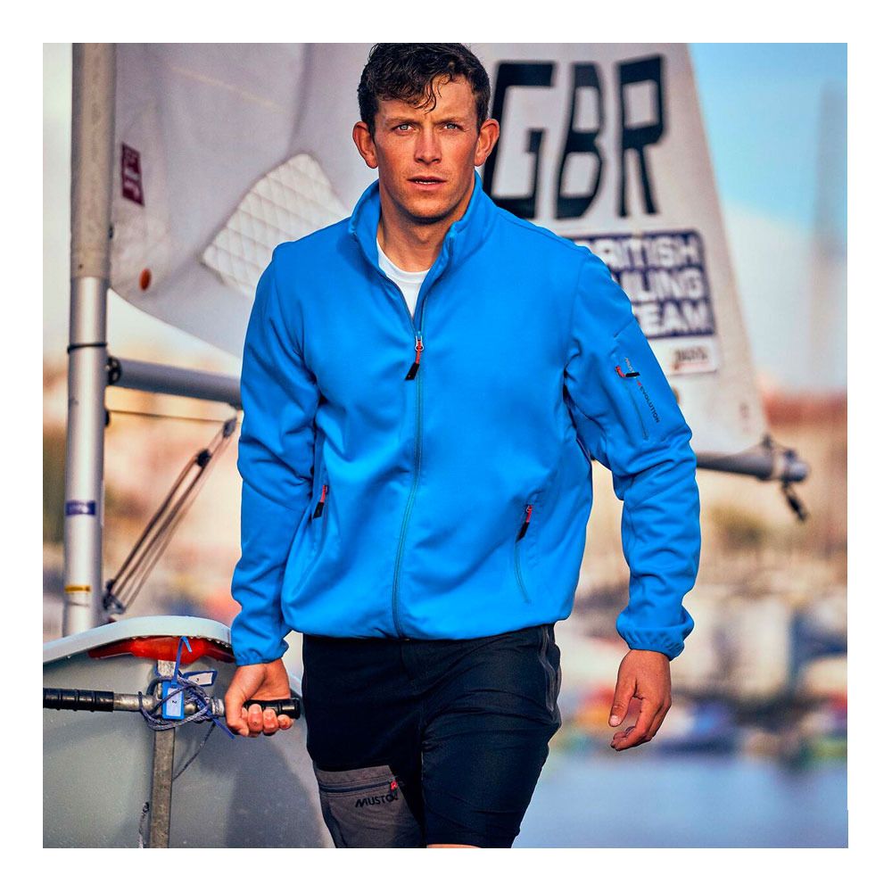 Musto CREW SOFTSHELL - Veste Homme brilliant blue