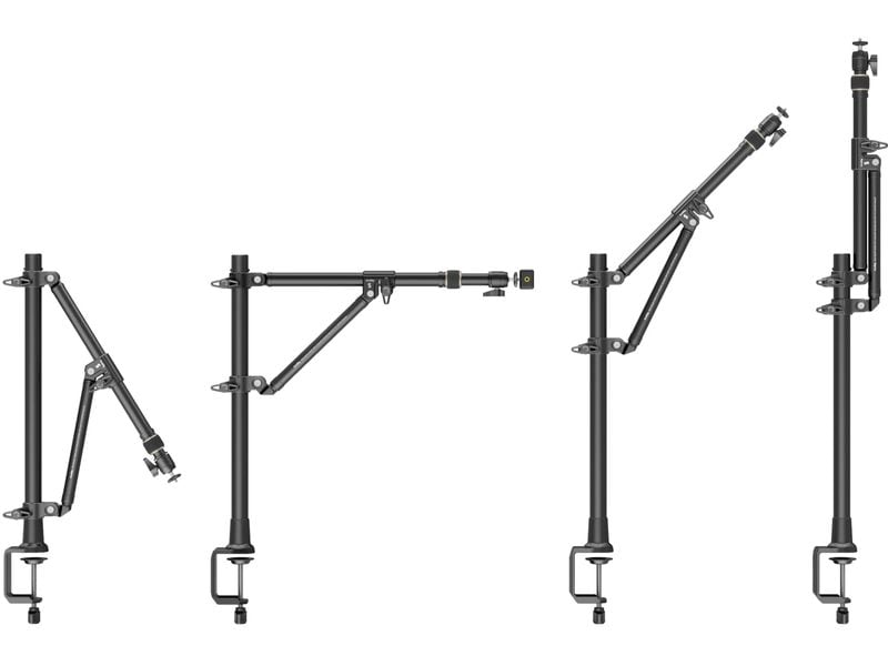 Smallrig Halterung für Desktop-Overhead-Fotografie/Live-Str Tischhalterung mit Kugelkopf und Telefonclip