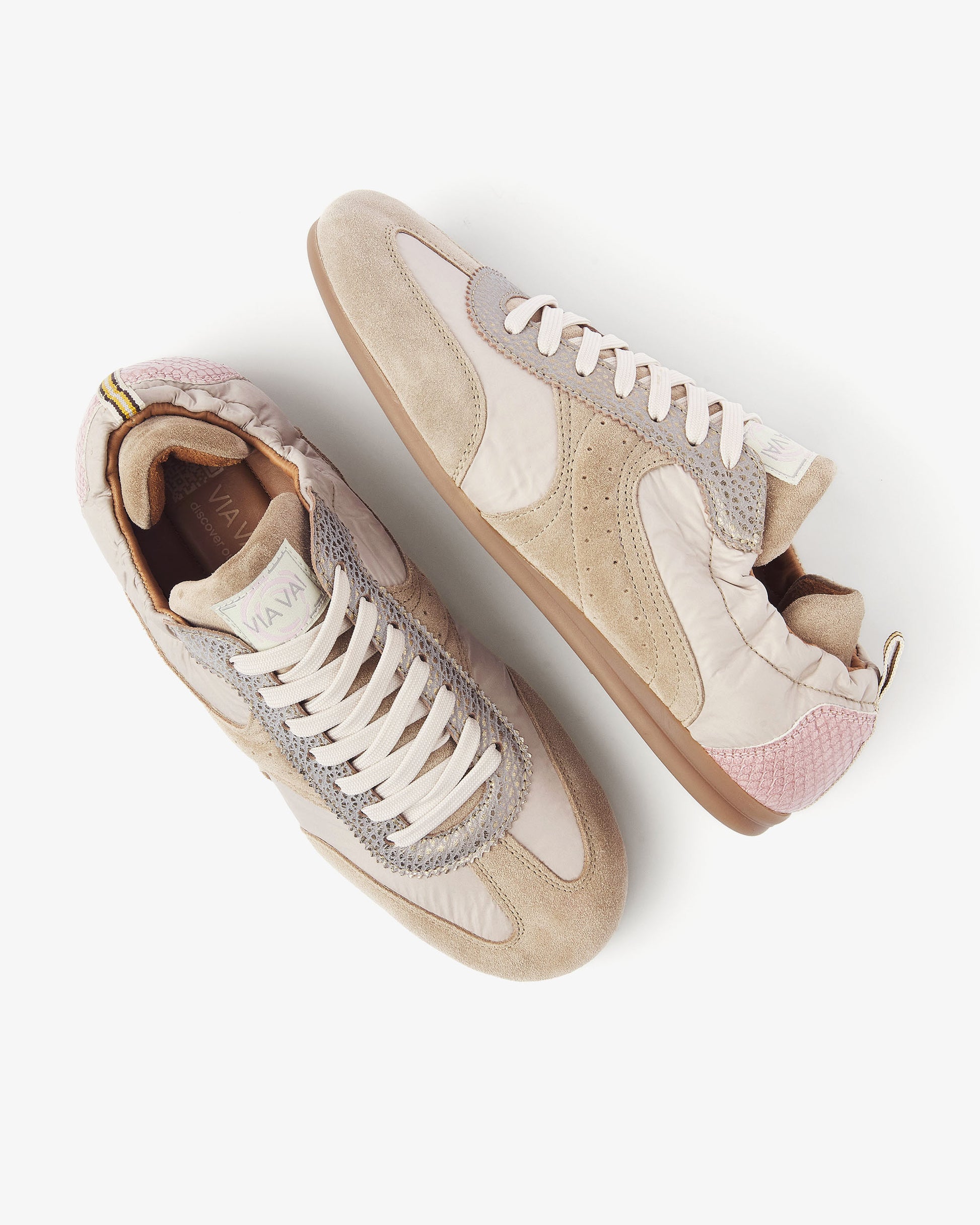 VIA VAI beige dames sneakers June Haylee