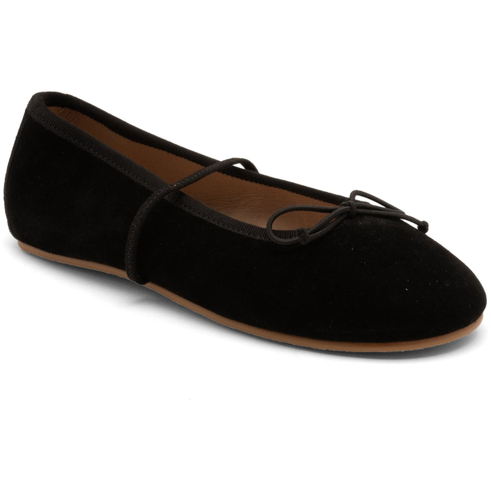 Køb Bisgaard Black Suede Palma Ballerina