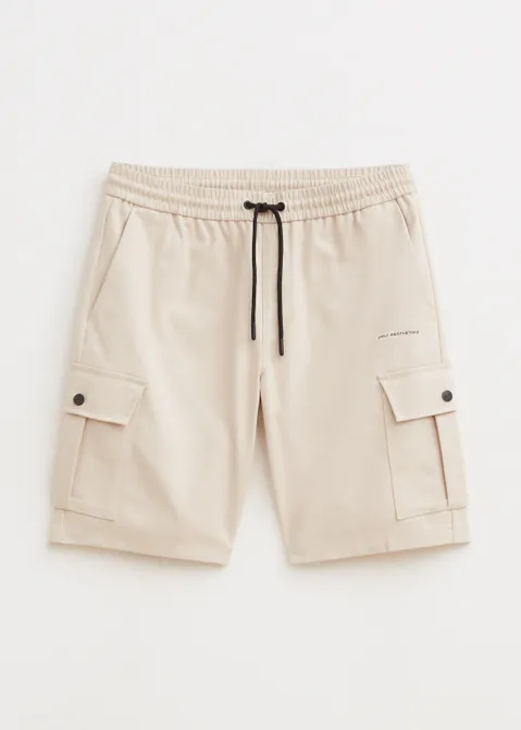 Cargo jogger korte broek off-white (CREME.L)