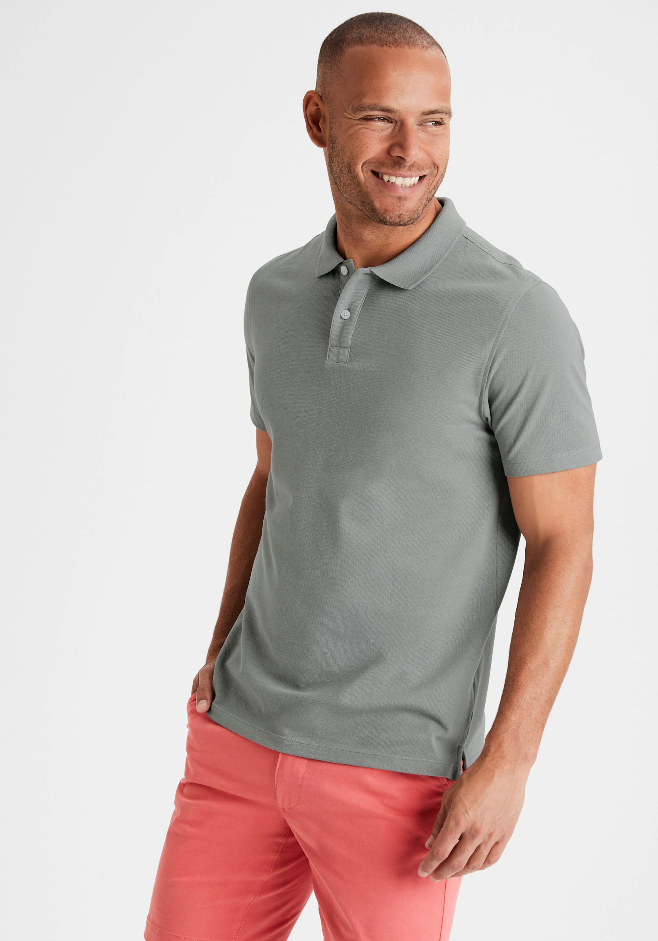 Beachtime Poloshirt in grau