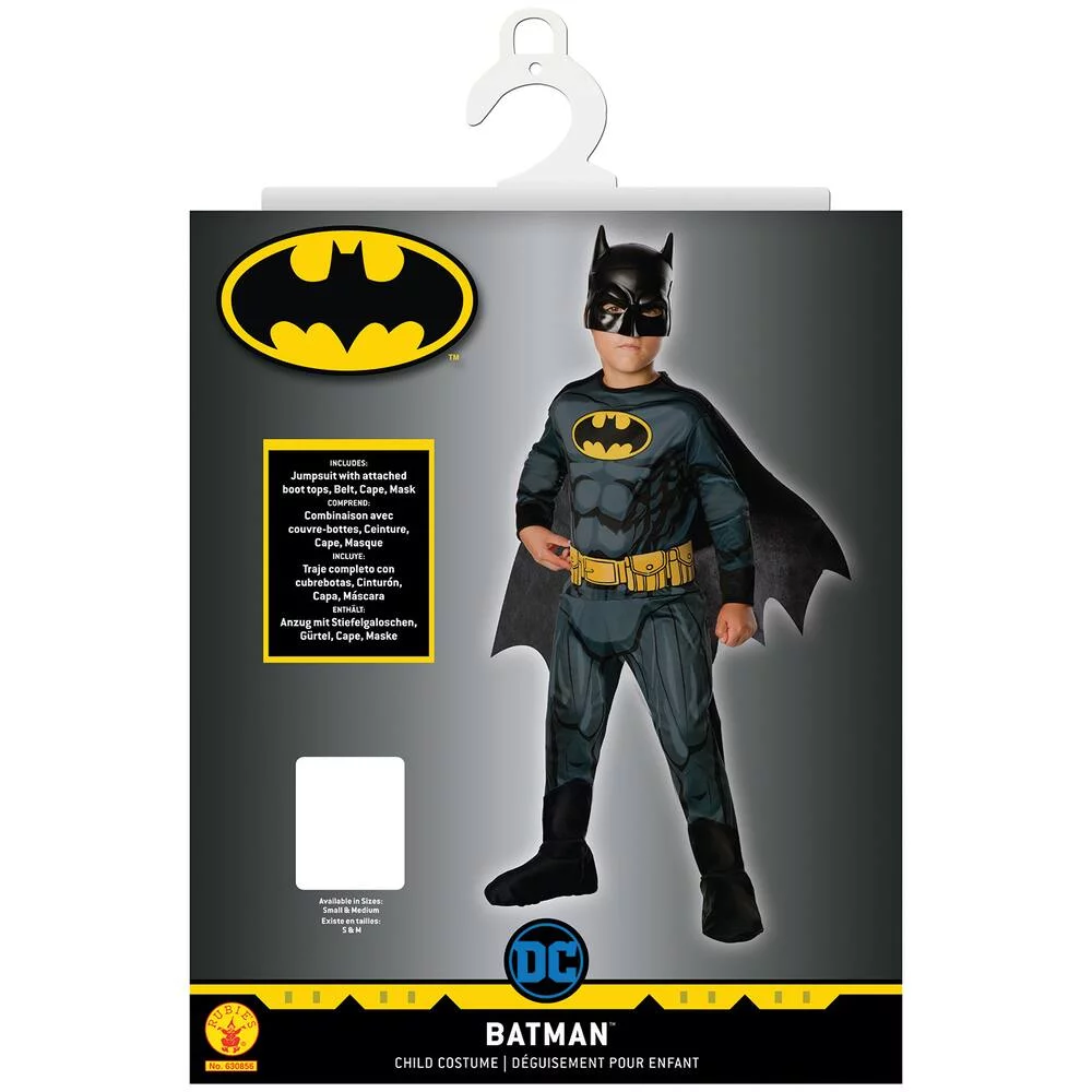 DC COMICS - DEGUISEMENT - BATMAN - TAILLE M 5-6 ANS