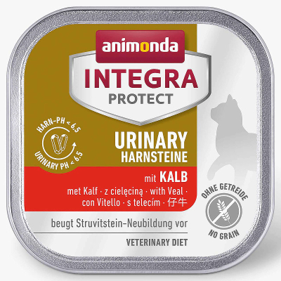 animonda Katzenfutter Integra Protect Adult Urinary Kalb16x100g