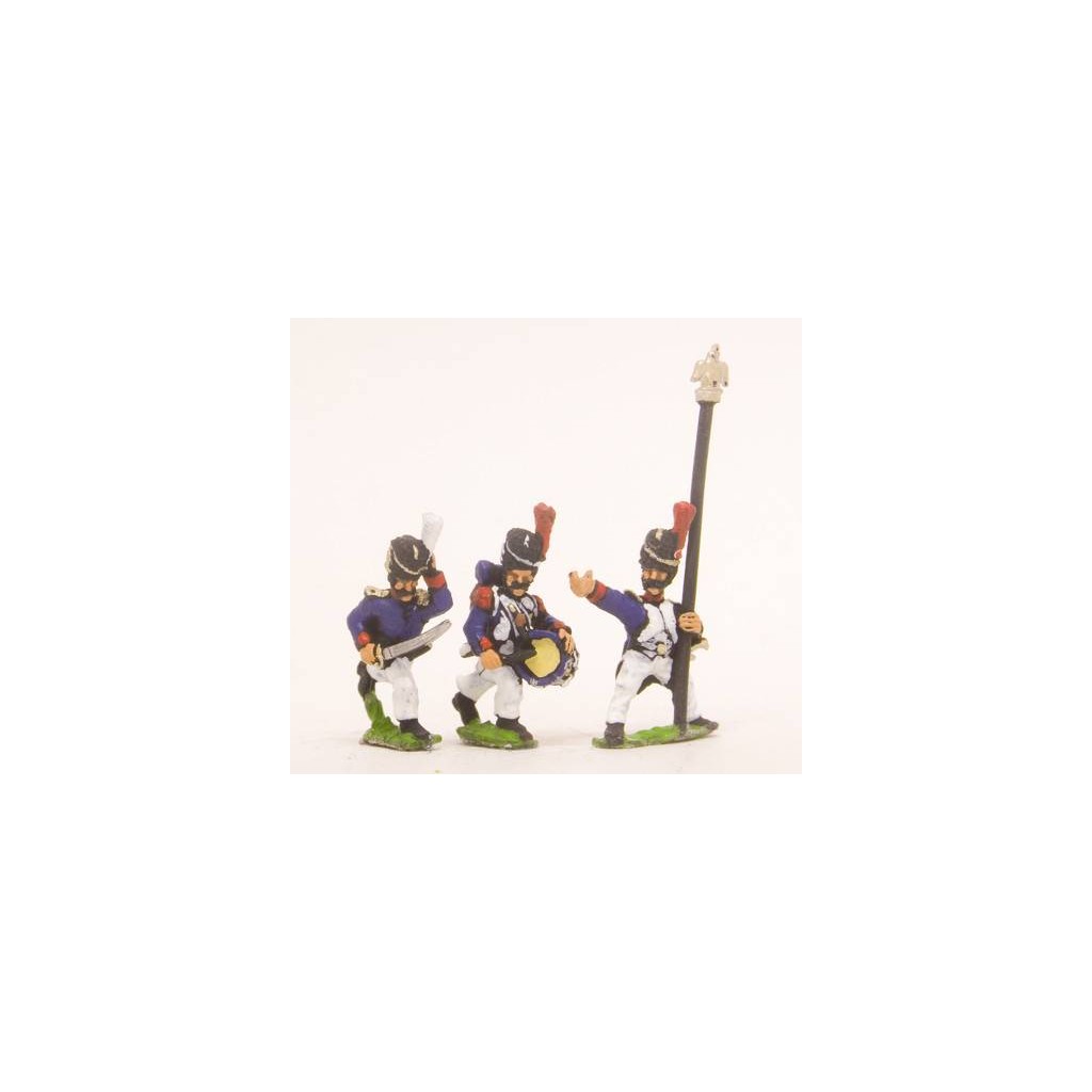 French: Old Guard: Command: in Campaign Dress & Bearskin, charging