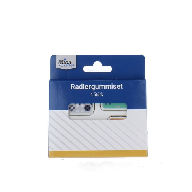 Radiergummiset Gaming - 4 Stück