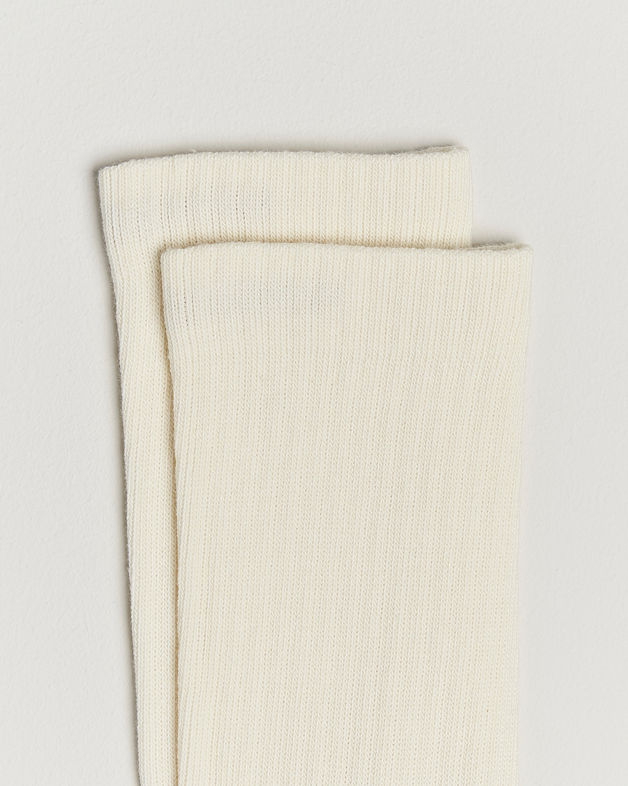 Sweyd Two Tone Cotton Socks Off White/Sand