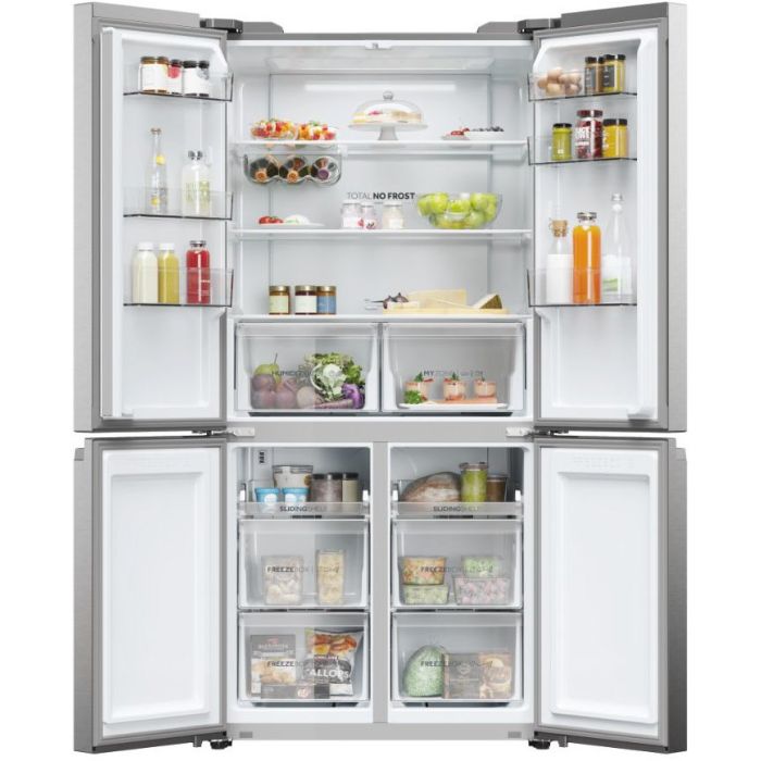 Haier Side-by-Side Multi Door CUBE 90 SERIE 5 HCR5919ENMP Platinum Inox