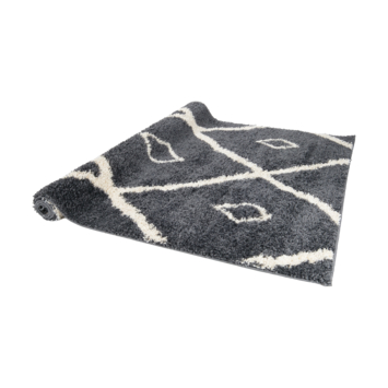 Vloerkleed Shaggy Antraciet Ruit 160x230 cm