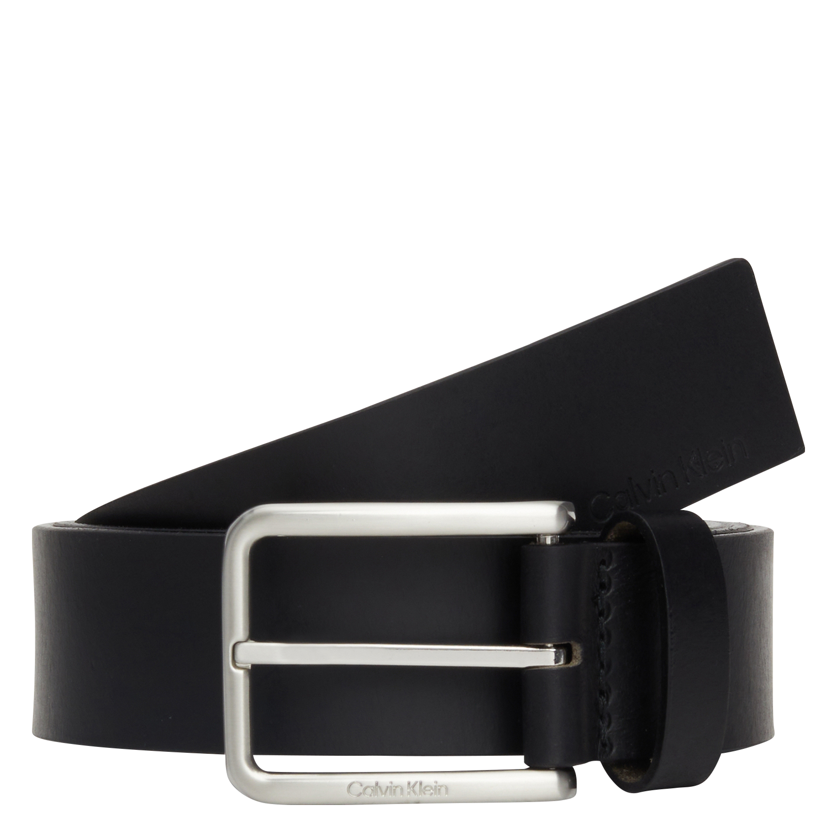 Ceinture en cuir grainé | Noir
