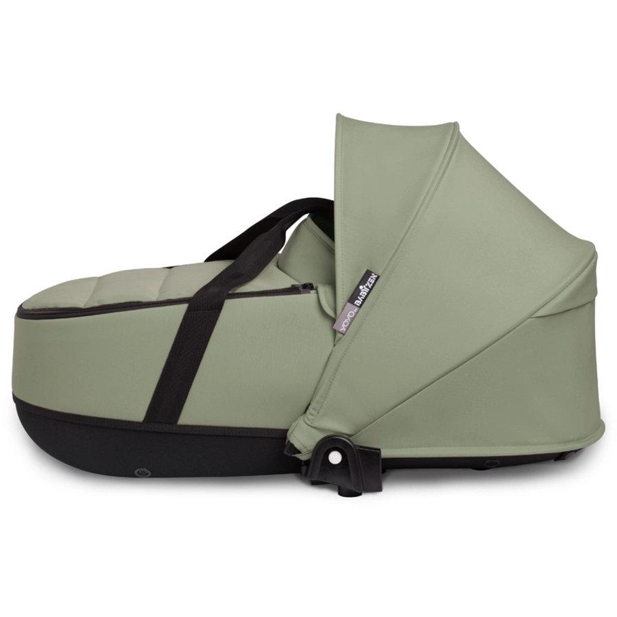 BABYZEN Kinderwagen YOYO2 0+ White mit Liegewanne Gratis Textilset Olive
