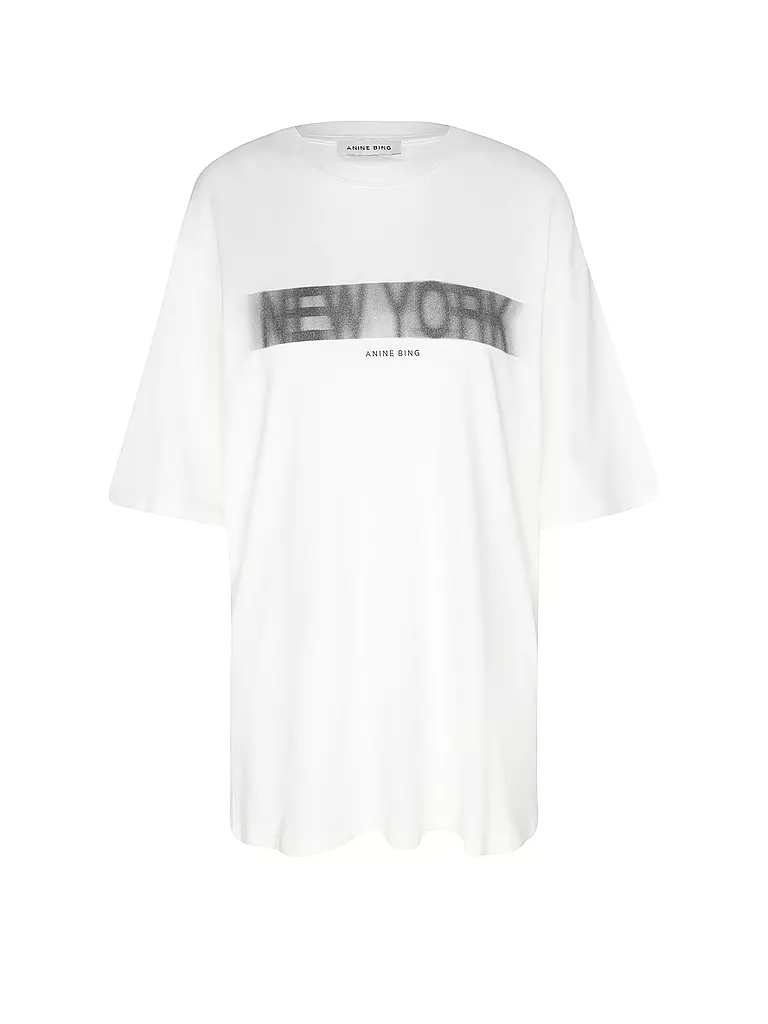 ANINE BING T-Shirt CASON TEE BLUR weiss