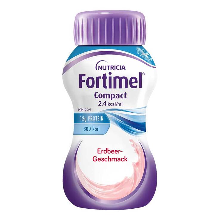 Fortimel Compact 2.4 Erdbeergeschmack, 4X125 ml