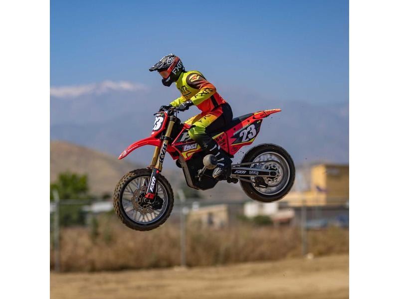 Team Losi Motorrad Promoto MX Rot, ARTR, 1:4 Leistungsstarkes RC Motocross Bike