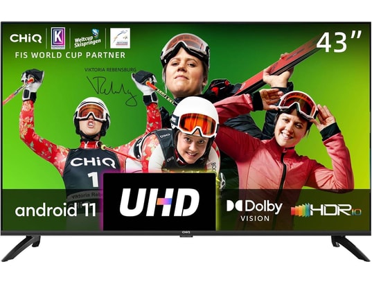 CHIQ - TV LED 4K 108 cm U43GLX Android Smart TV, UHD, 4K
