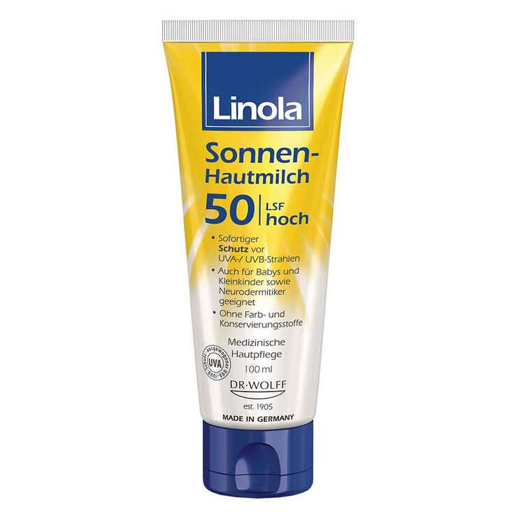 Linola Sonnen-Hautmilch LSF 50, 100 ml