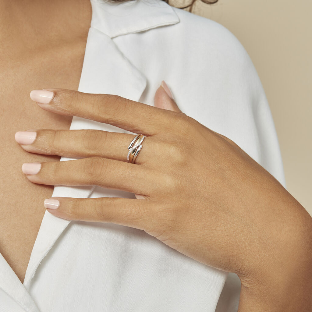 Bague Bodil Or Bicolore Diamant