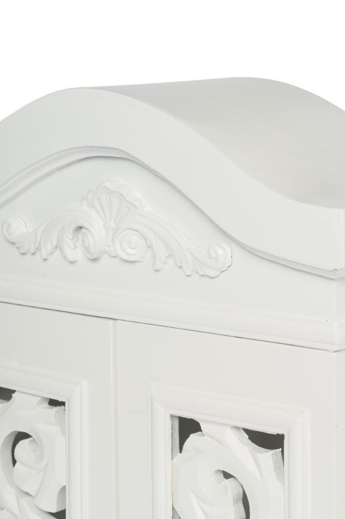 Schlüsselschrank JULIETTE - weiß antik
